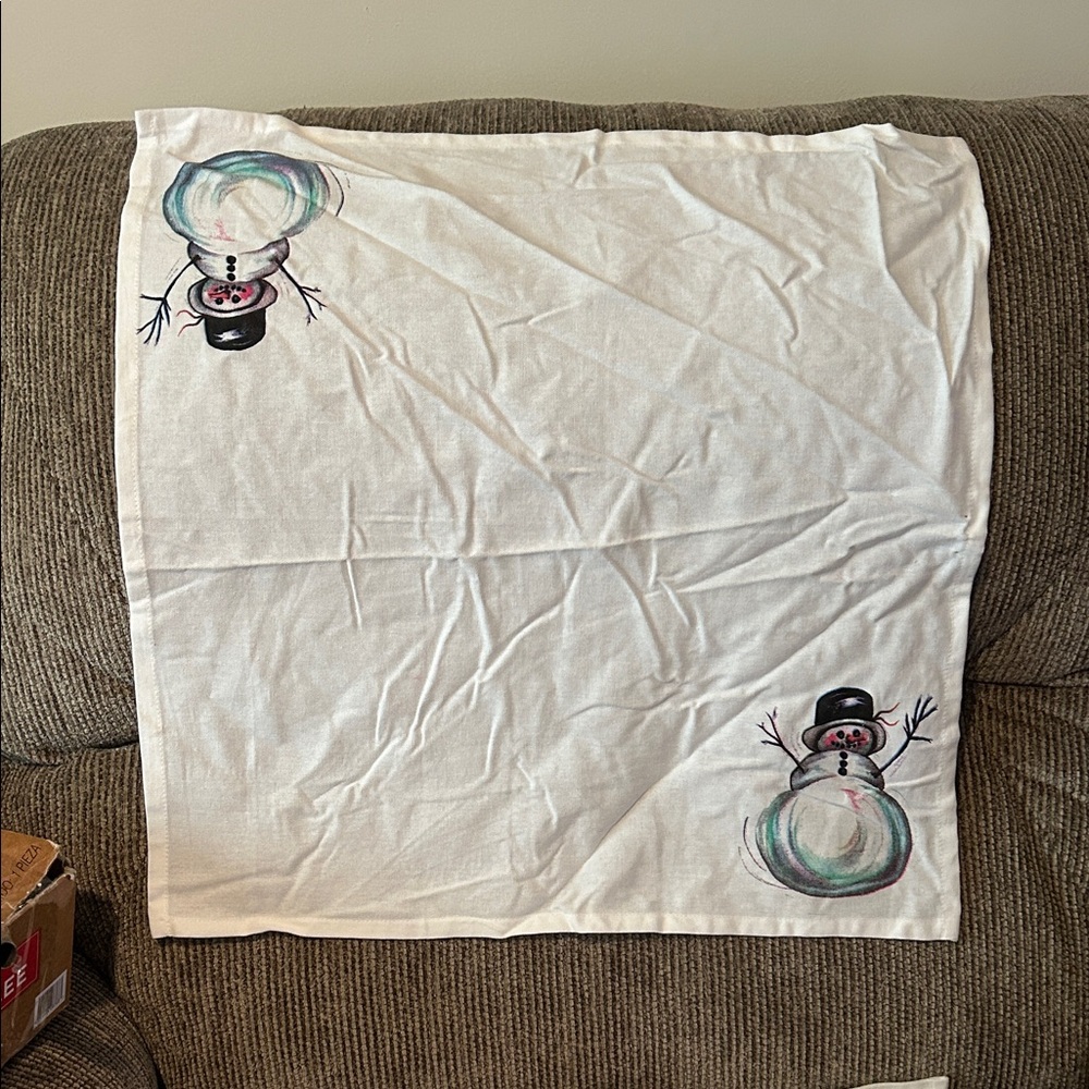 Festive Snowman Holiday Decor Tapestry